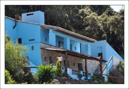 Casas Rurales Juzcar Centro Bagian luar foto