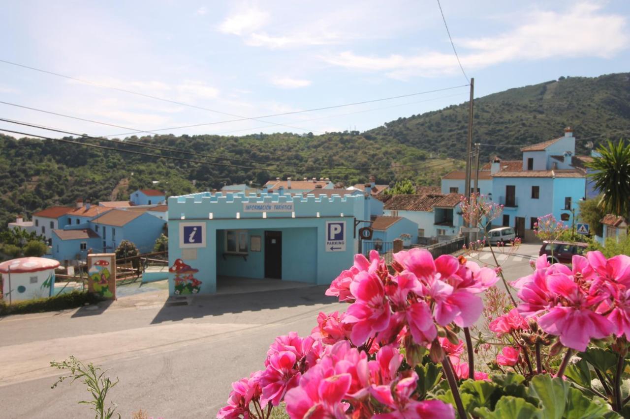Casas Rurales Juzcar Centro Bagian luar foto